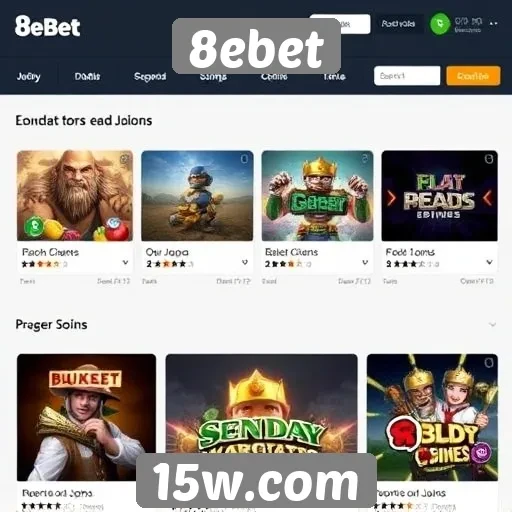 Análise das ofertas de jogos no site 8ebet